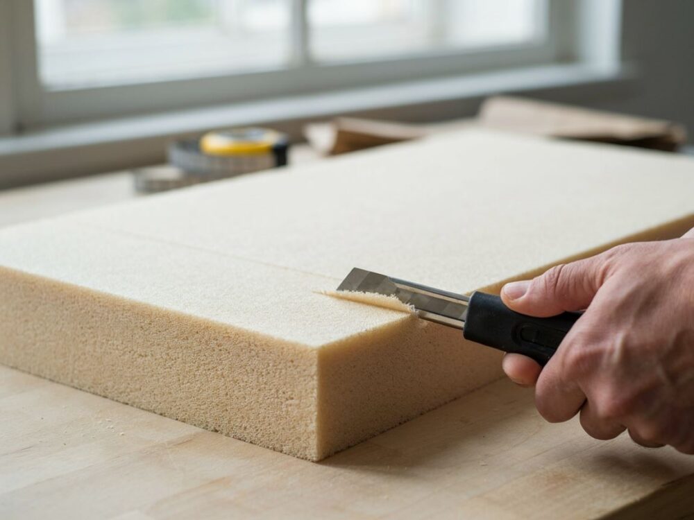 przycinanie materaca piankowego